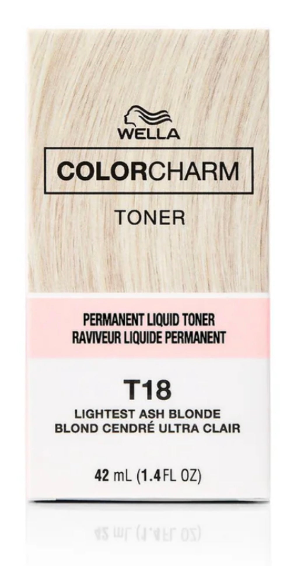 WELLA COLORCHARM Permanent Liquid Toners T18 Lightest Ash Blonde 1.4oz