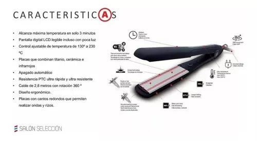 Professional Stylist Salerm Therapy Straightener